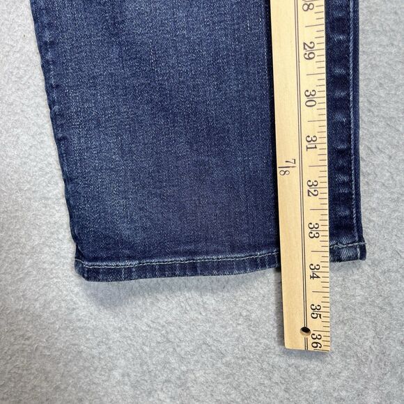 7 For All Mankind The Straight Jeans Men’s 32 Dark Wash Luxe Performance - Picture 13 of 16